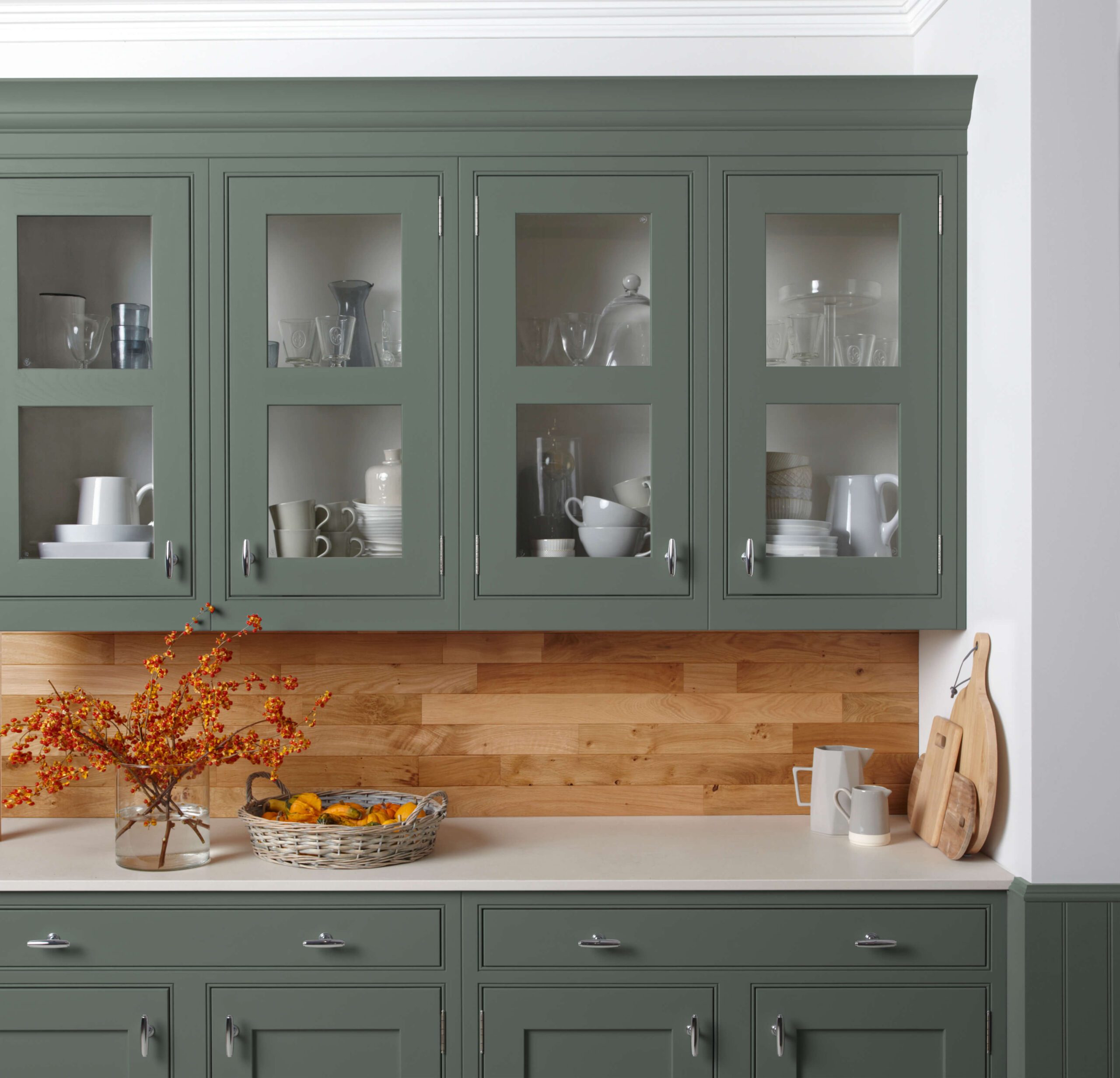 Langton inframe kitchen painted in Thyme