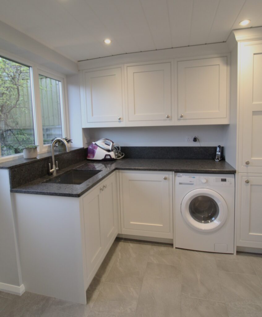 White in-frame Langton utility room